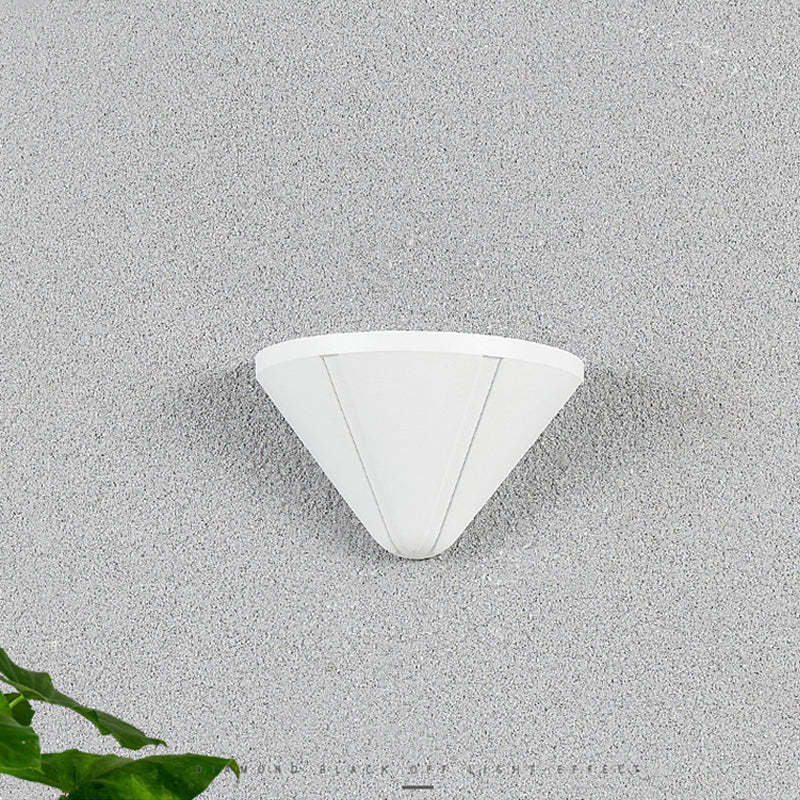 Orr Kleine LED Wandlampen Zwart Wit Metaal Acryl Tuin Hal Buiten