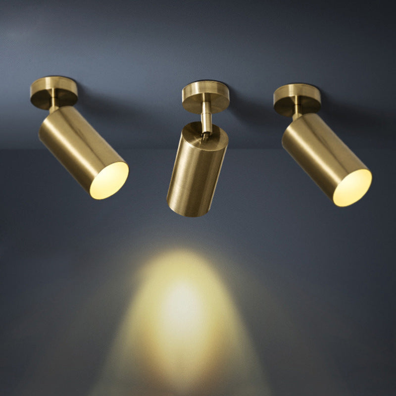 Freja Moderne Cilinder Plafondlampen Spotlight Goud Metaal Slaapkamer