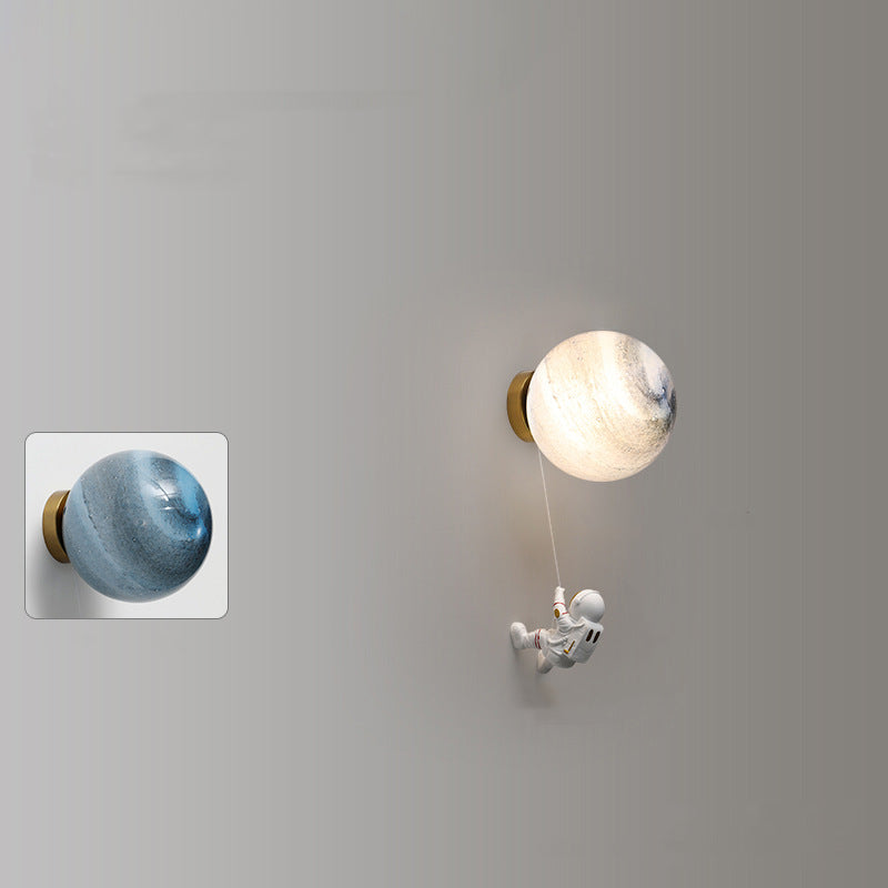 Fateh Moderne Maan LED Binnen Wandlampen Wit Hars Kinderkamer