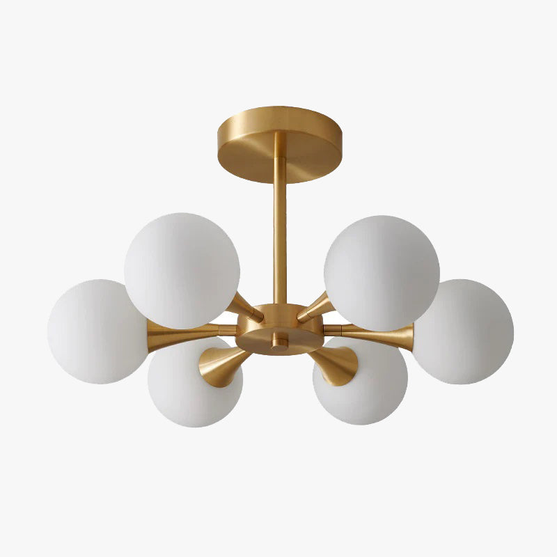 Valentina Bubble Plafondlampen Messing Metaal Glas Woonkamer Eetkamer