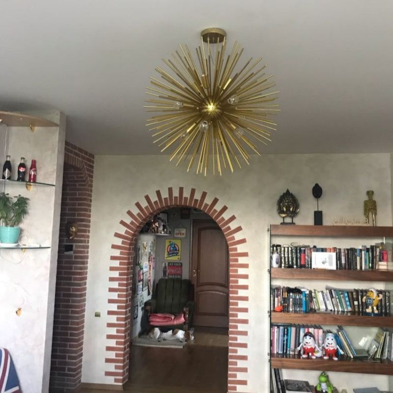 Colon Moderne LED Kroonluchters Goud Metaal Eetkamer/Woonkamer/Bedkamer