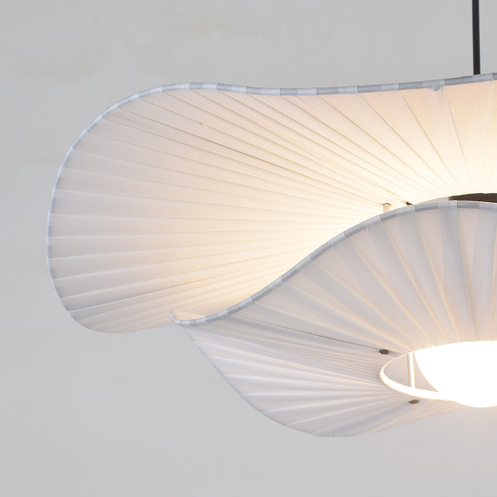 Renée Moderne Bloem LED Hanglamp Metaal/Stof Wit Slaap/Woon/Eetkamer