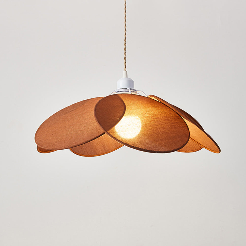 Renée Design LED Hanglamp Oranje/Bruin/Beige Metaal/StofWoon/Slaapkamer