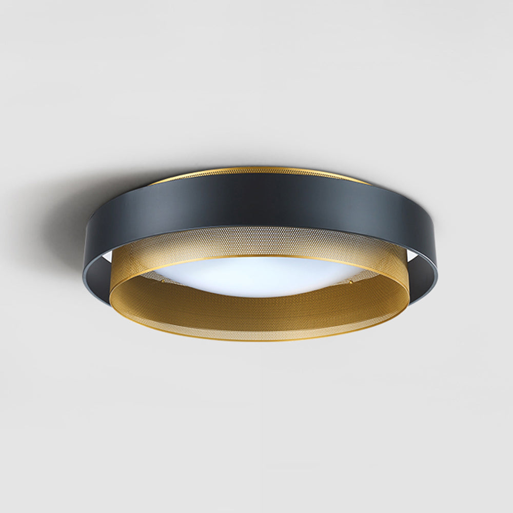 Quinn Modern Ronde LED Plafondlamp Metaal/Acryl Zwart/Wit Slaapkamer