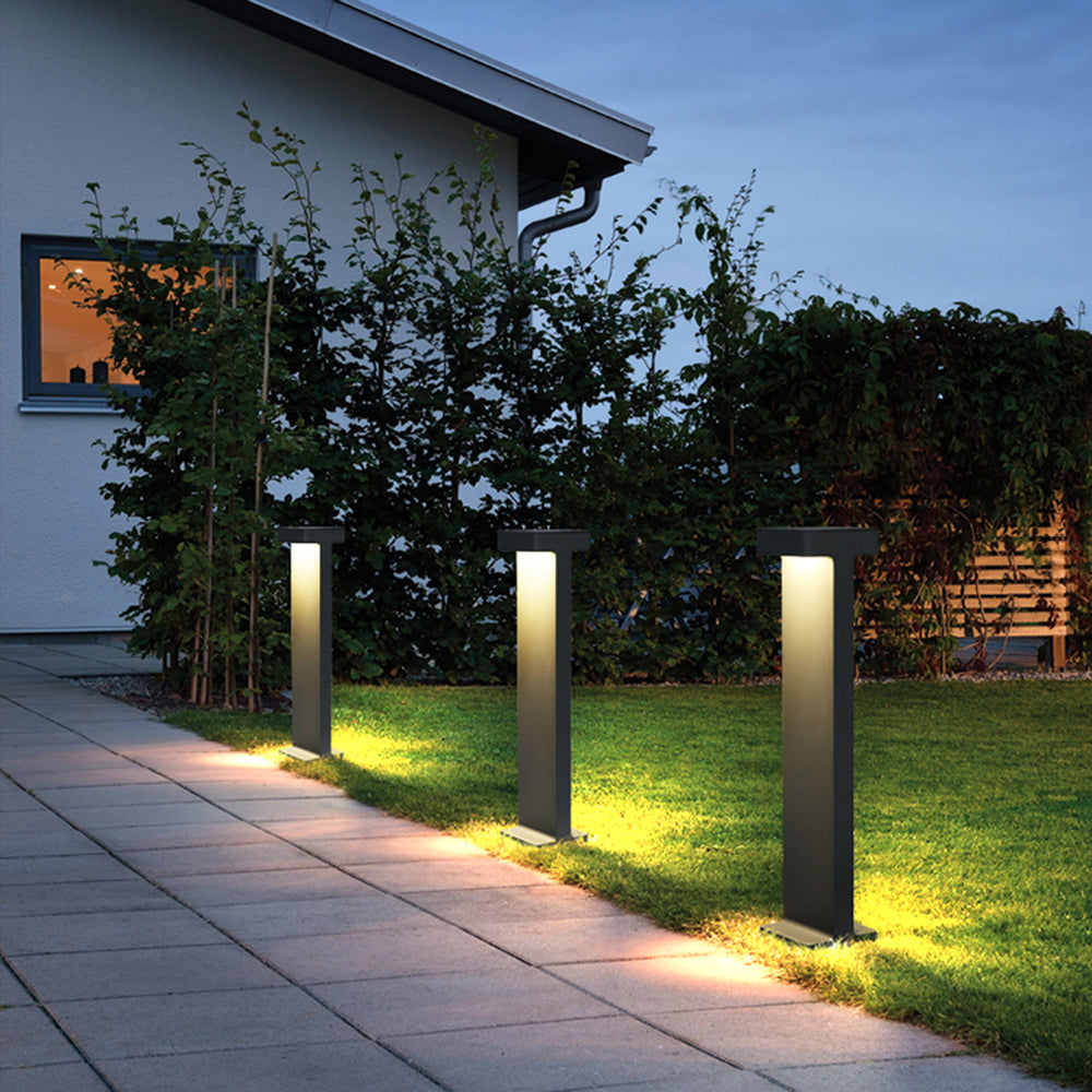 Pena Moderne LED Buitenlamp Zwart/Grijs Metaal/Glas Tuin