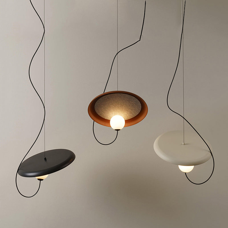 Avi Stijlvolle Art Deco Hanglampen Zwart/Wit/Koper Slaap/Woonkamer