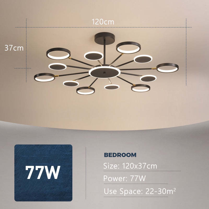 Sienna Ronde LED Hanglampen Metaal Eetkamer Slaapkamer Woonkamer