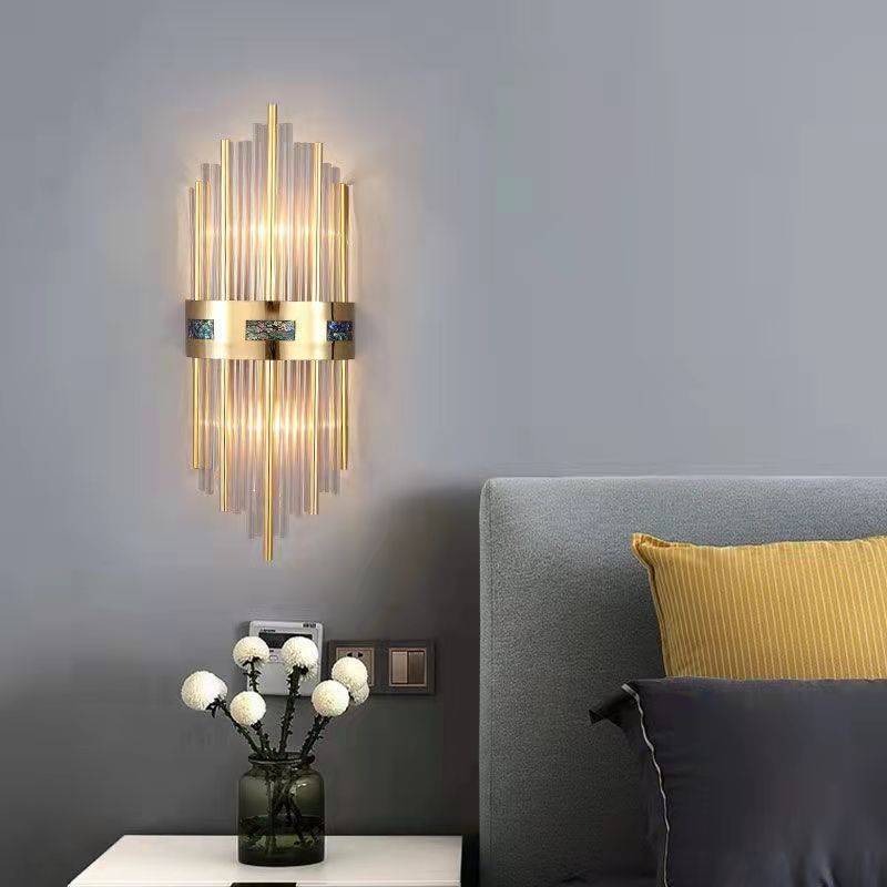 Crystal Design Wandlamp Goud Acryl/Metaal Woonkamer/Dinerkamer