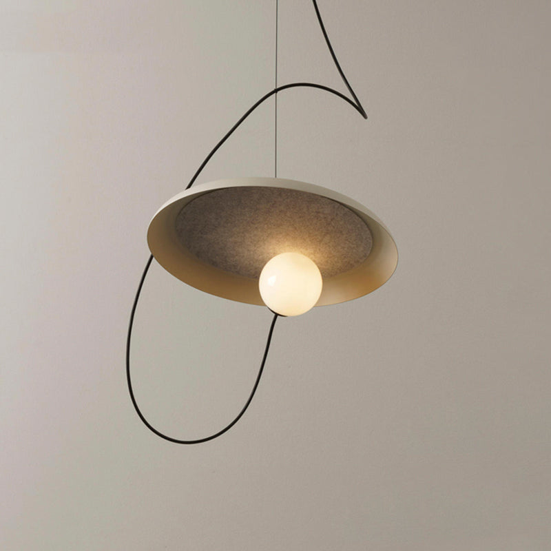 Avi Stijlvolle Art Deco Hanglampen Zwart/Wit/Koper Slaap/Woonkamer