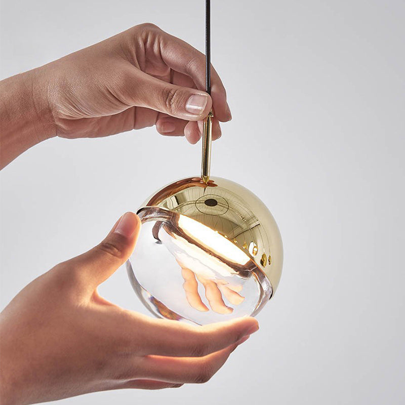 Valentina Bol LED Hanglampen Goud Metaal Glas Eetkamer Woonkamer