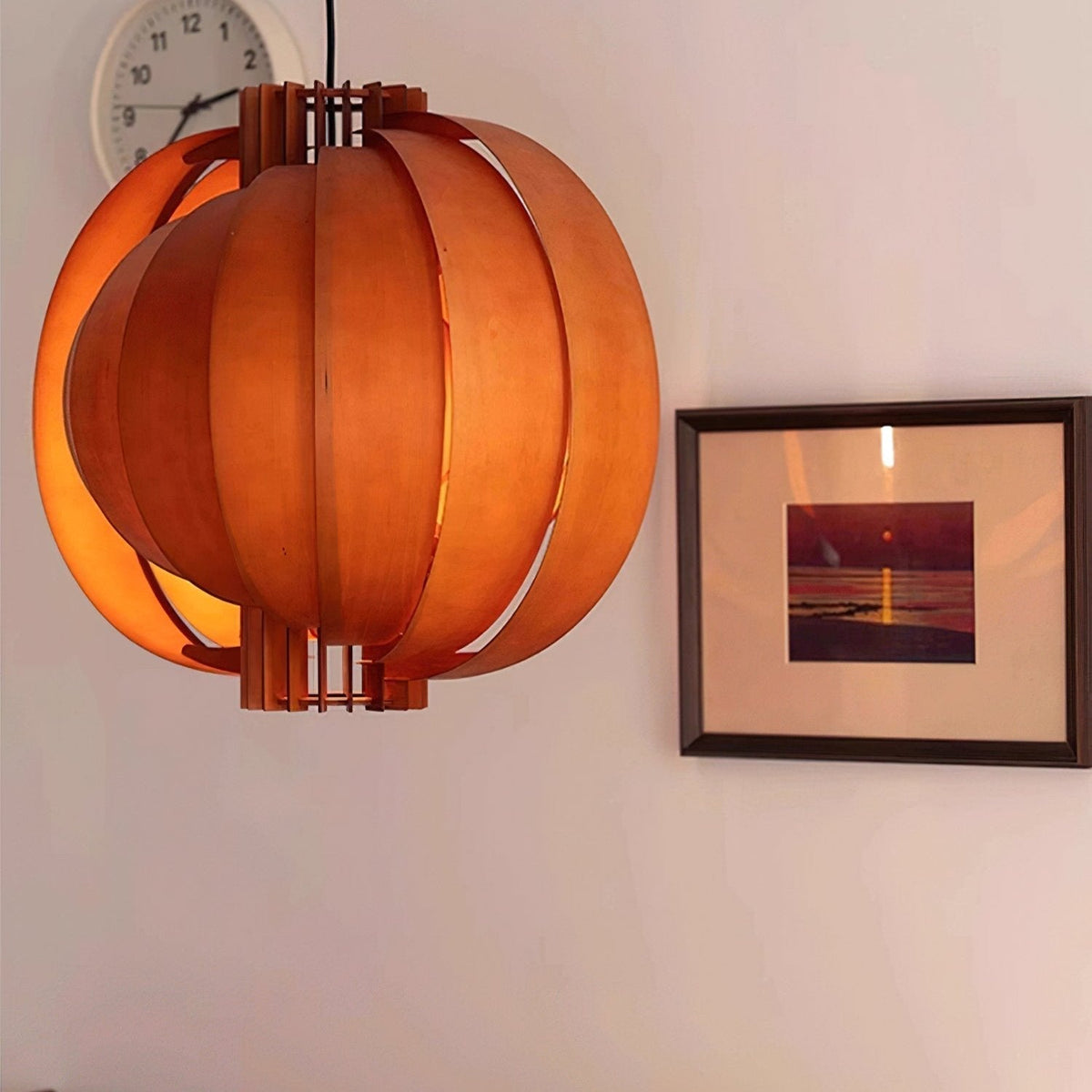 Ivraeus Premium elegantie Ring Houten hanglamp