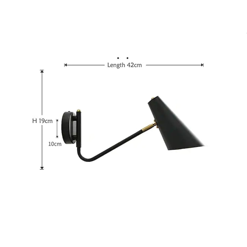Brady Kleine LED Wandlampen Zwart Goud Metaal Woonkamer Eetkamer