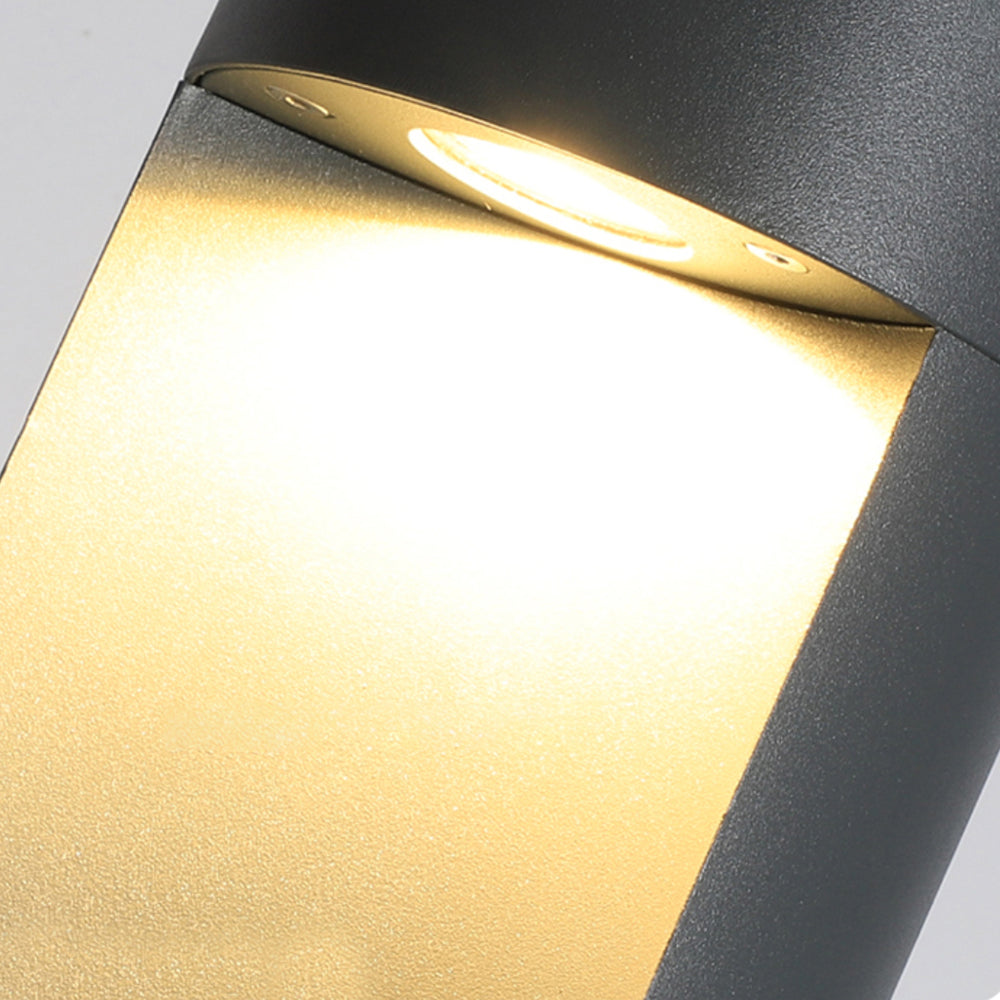 Pena Moderne Design LED Buitenlamp Zwart Metaal Glas Buiten