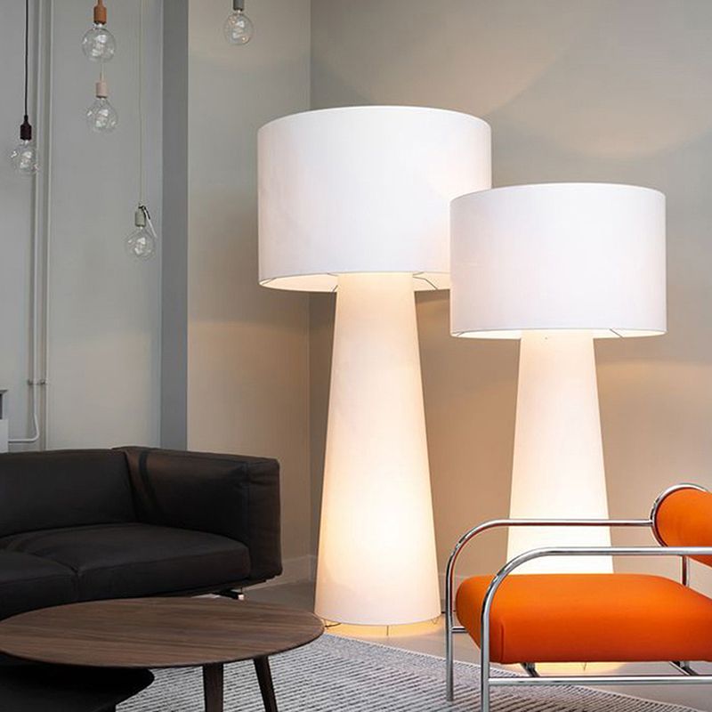 Eryn Moderne Design LED Cilinder Vloerlamp Metalen Stoffen Eetkamer/Woonkamer