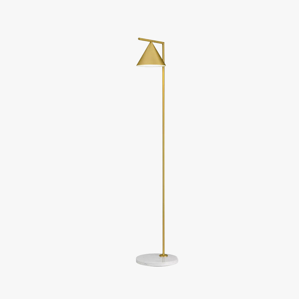 Carins Moderne LED Vloerlamp Zwart/Goud Metaal/Marmer Woonkamer