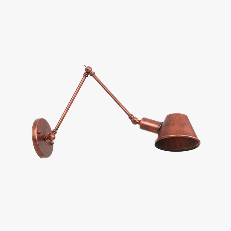 Brady Retro Design LED Wandlampen Zwart Metaal Slaapkamer Woonkamer
