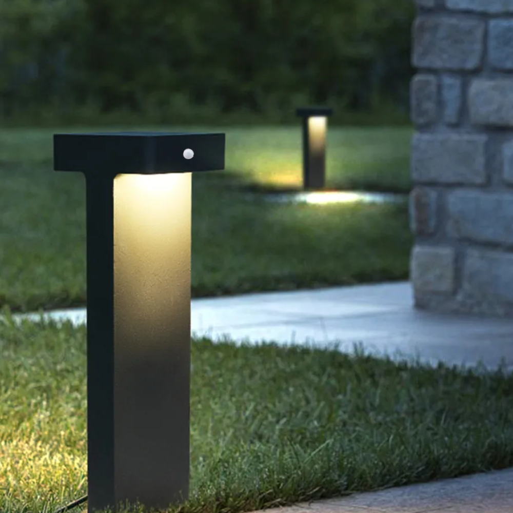 Pena Moderne LED Buitenlamp Zwart/Grijs Metaal/Glas Tuin