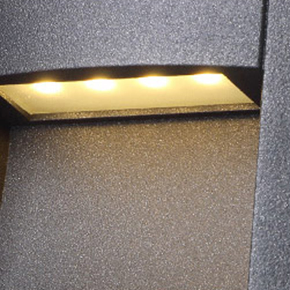 Orr Moderne LED Buitenlamp Zwart Metaal/Acryl Hal Trappenhuis