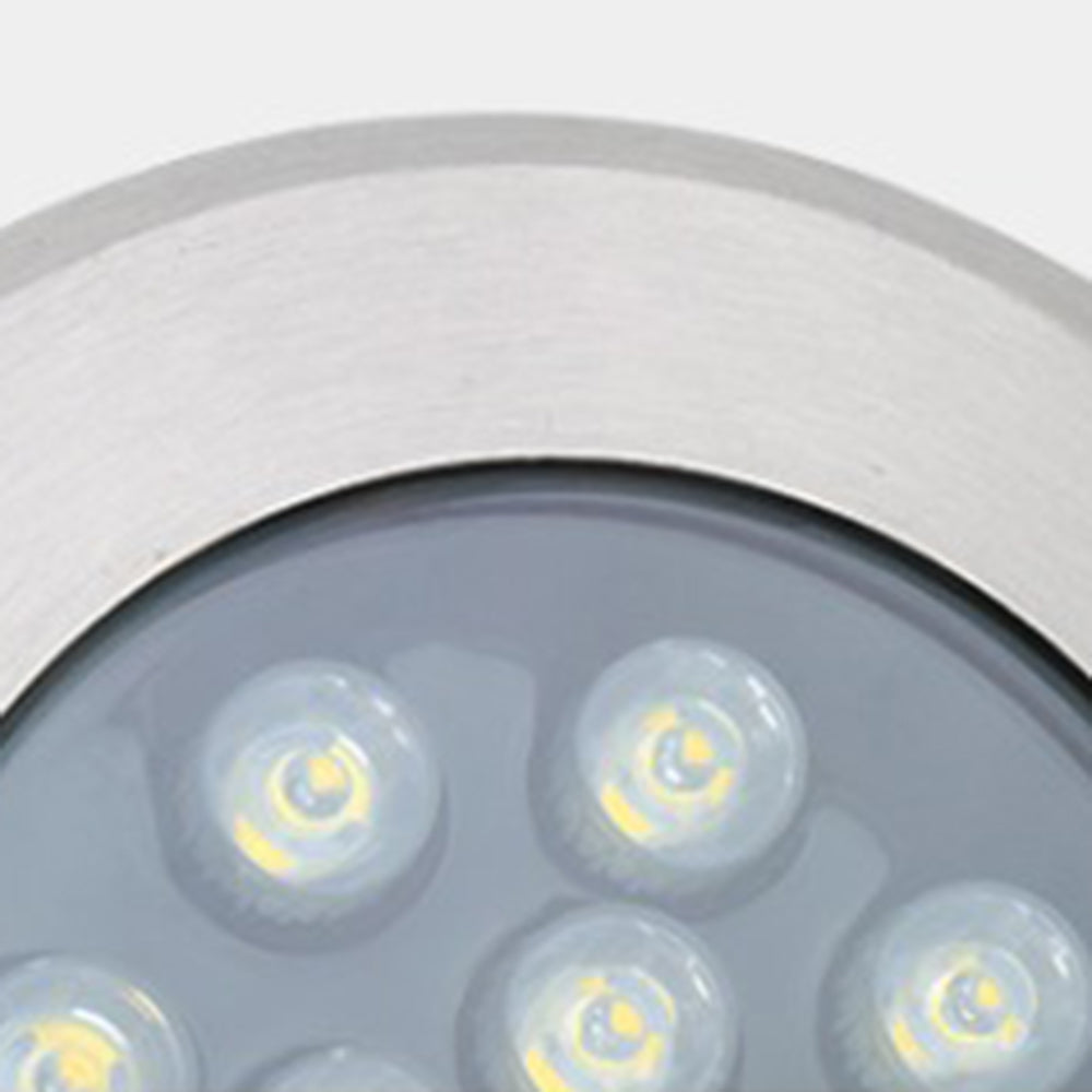 Orr Moderne Ronde LED Buitenlamp Zwart/Zilver Metaal Tuin Hal