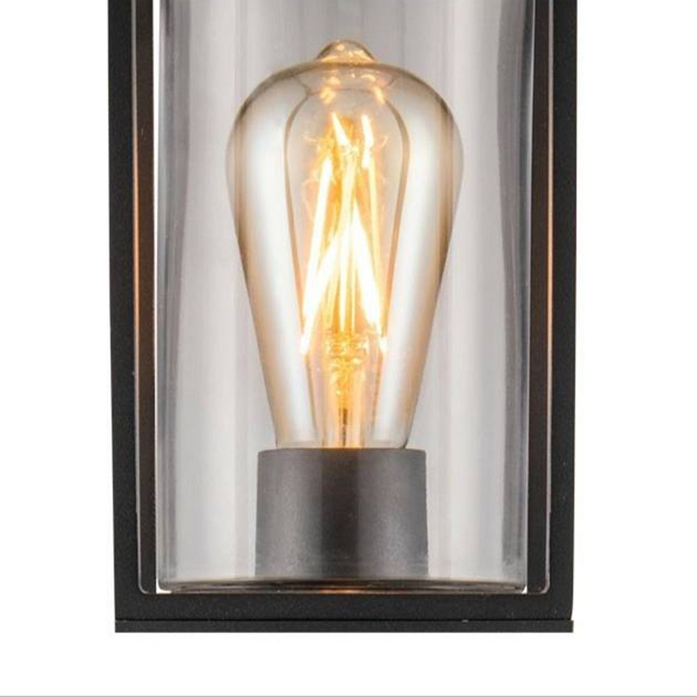 Pena Moderne Cilinder LED Buitenlamp Zonne Metaal/Glas Zwart Tuin/Stoeprand/Balkon