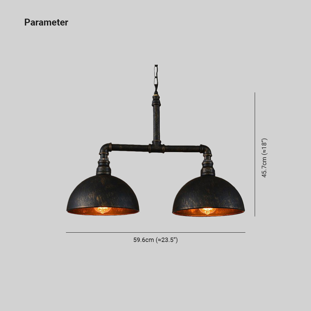Alessio Industriele Ronde LED Hanglamp Zwart Metaal Eetkamer Woonkamer