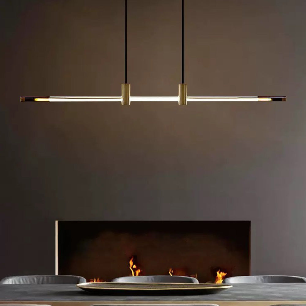 Edge Moderne Minimalistische Lineaire Hanglamp Metaal/Acryl Slaapkamer