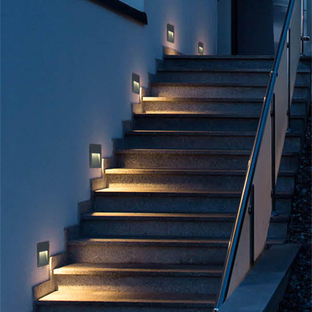 Orr Moderne Wandlamp Zwart/Grijs Metaal Buiten Trappenhuis