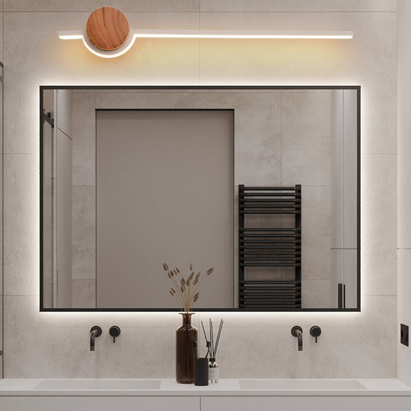 Edge Nordic Lineaire Wandlamp Goud Hout/Metaal/Acryl Badkamer
