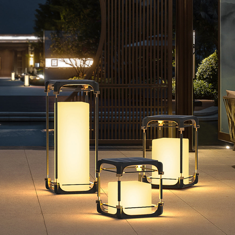 Orr Vintage LED Vloerlamp Zwart Metaal Woonkamer Buiten Tuin