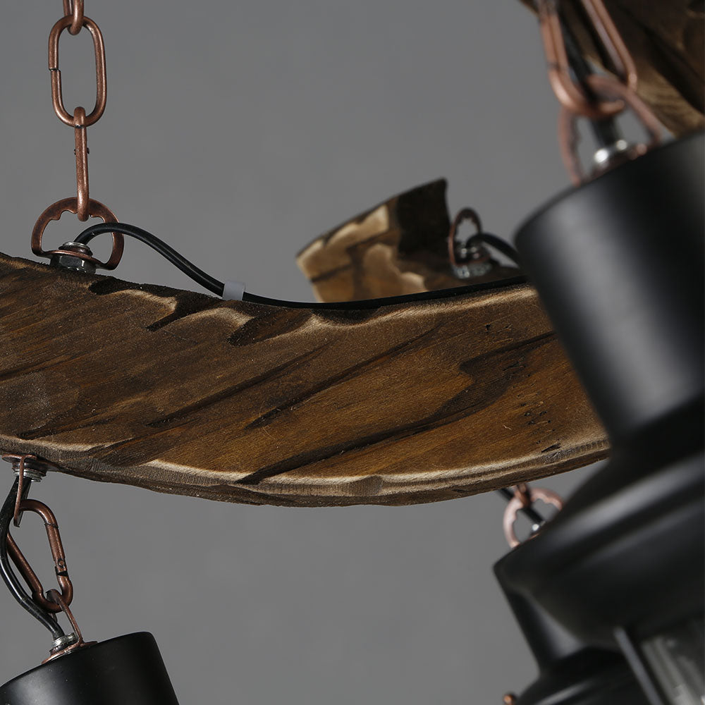 Austin Pendant Light Mid Century/Modern, Metal/Wood, Dining Room