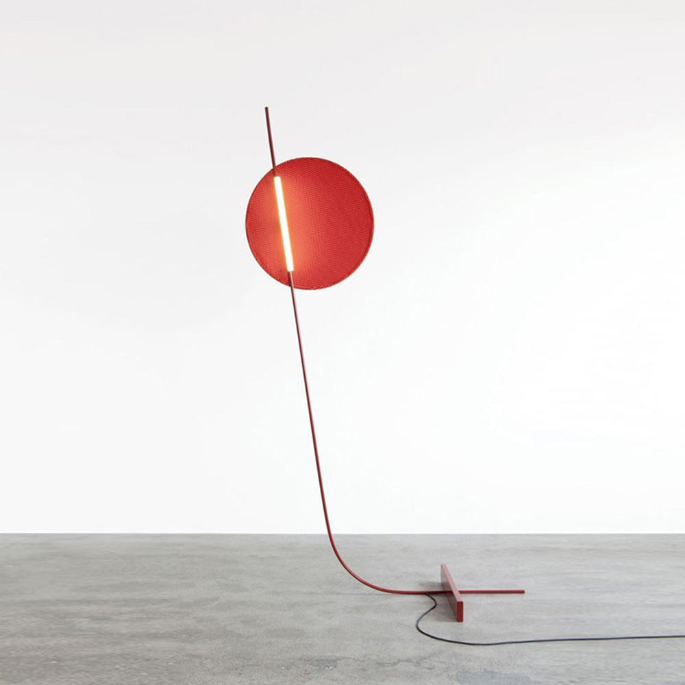 Elif Moderne Maan LED Binnen Vloerlamp Rood Metaal Slaapkamer