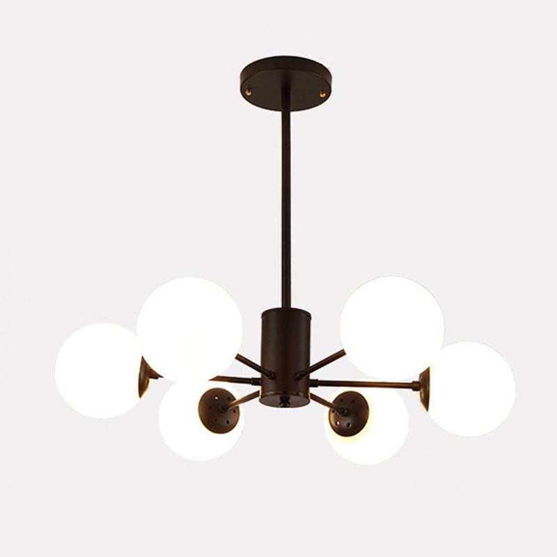 Valentina Nordic Bollen LED Hanglamp Zwart Goud Woonkamer Eettafel