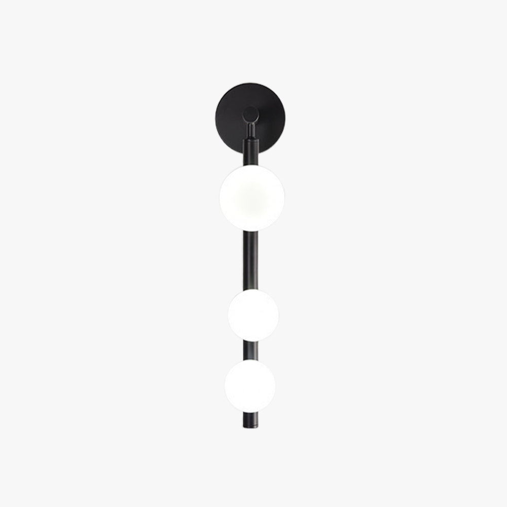 Valentina Design Ronde LED Wandlamp Goud Zwart Metaal Glas Eetkamer