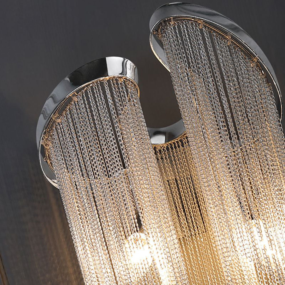 Colon Design LED Wandlamp Zilver Metaal Slaapkamer Woonkamer