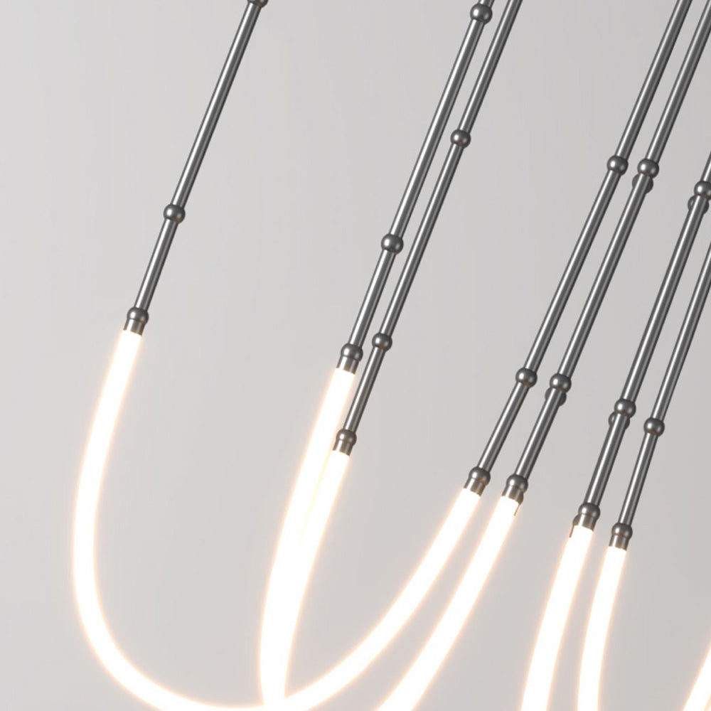 Edge Industriele LED Hanglamp Zwart Wit Metaal Silicone Slaapkamer