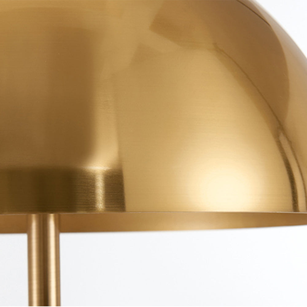 Carins Moderne Bol/Driepoot LED Vloerlamp Zwart/Goud Metaal Slaapkamer