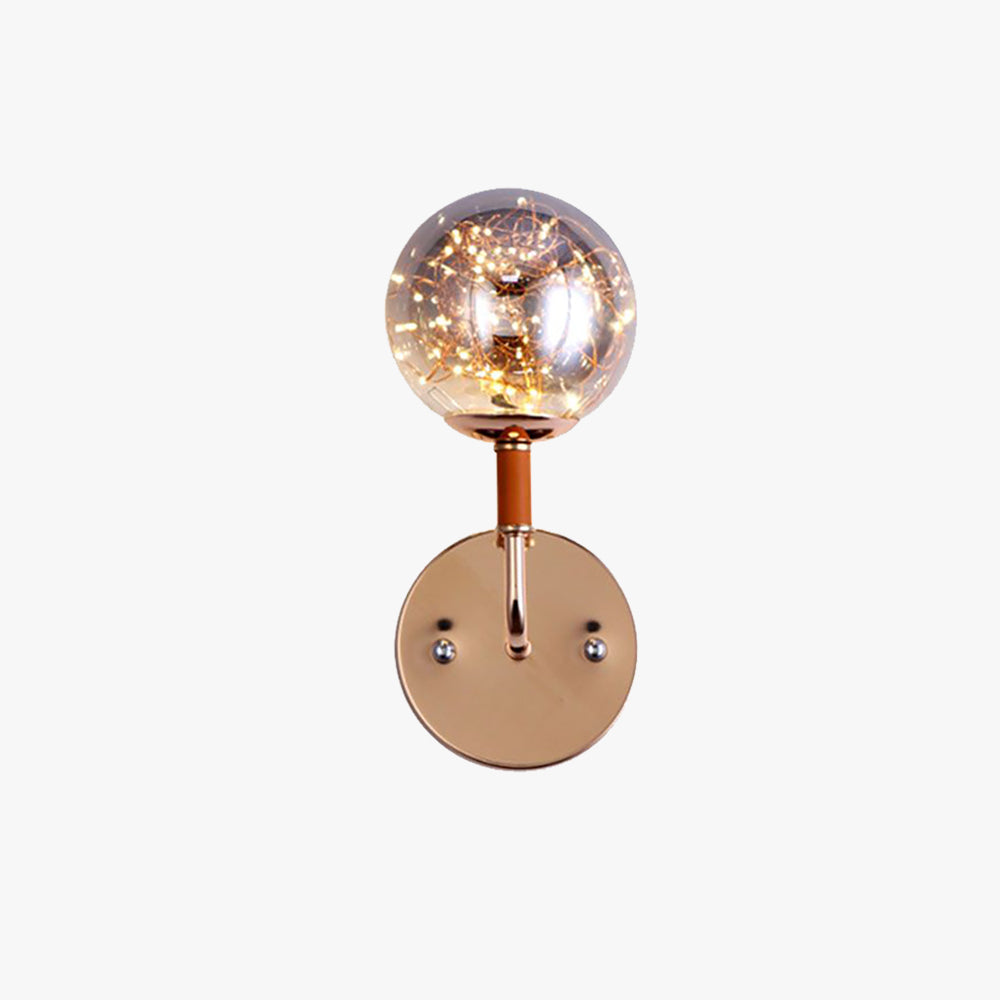 Valentina Starry Bubble Modern Design LED Wandlamp Goud/Swart Woonkamer/Slaapkame