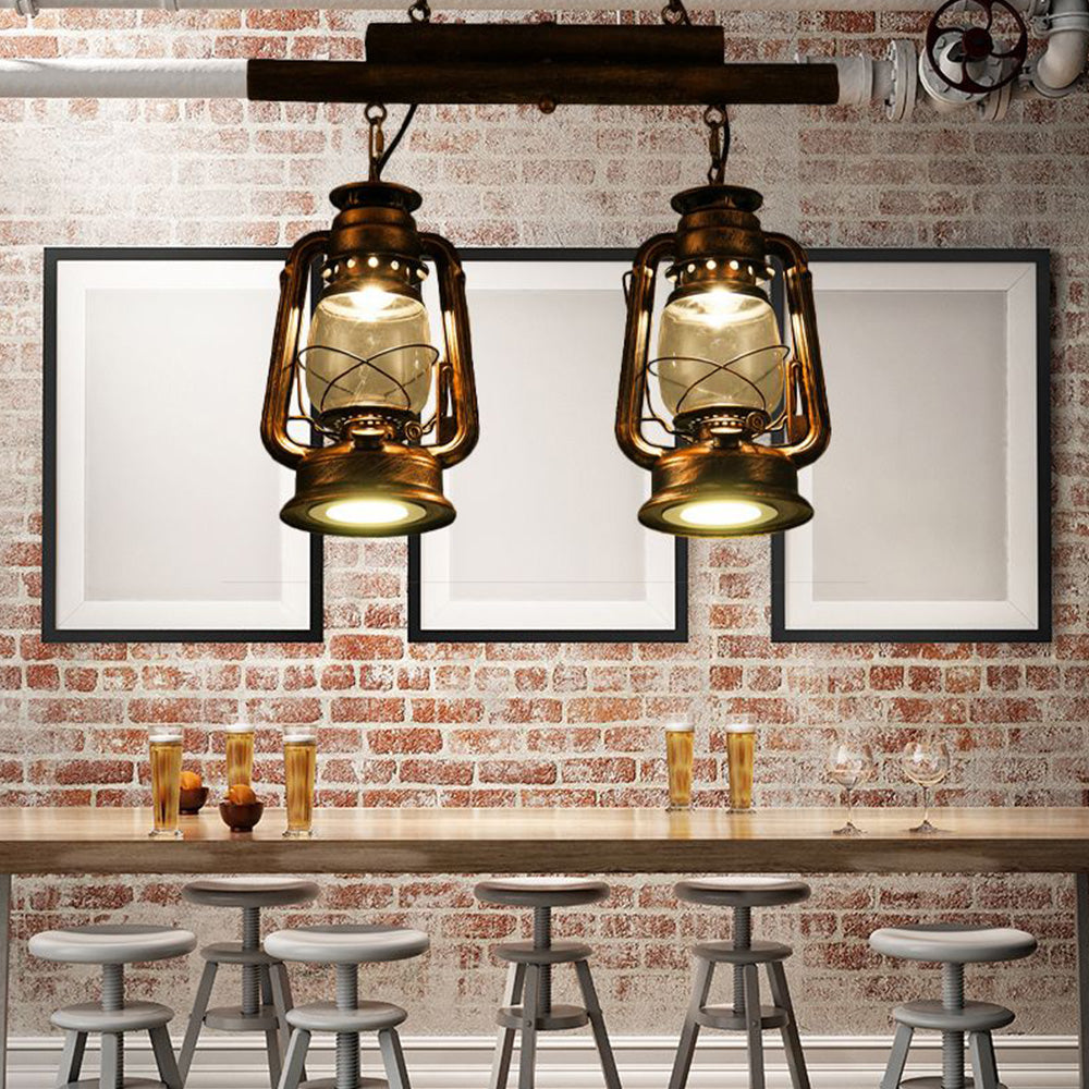 Alessio Retro Kleine LED Hanglampen Metaal Glas Woonkamer Eetkamer