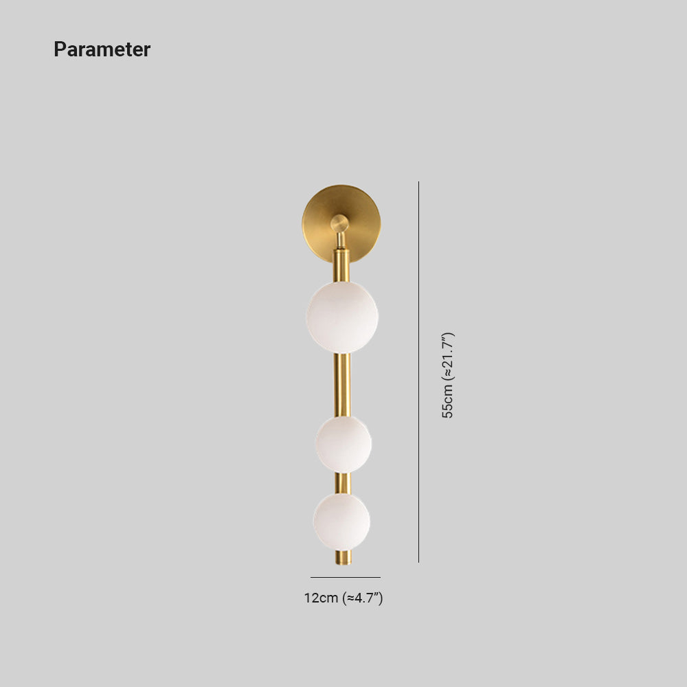 Valentina Design Ronde LED Wandlamp Goud Zwart Metaal Glas Eetkamer