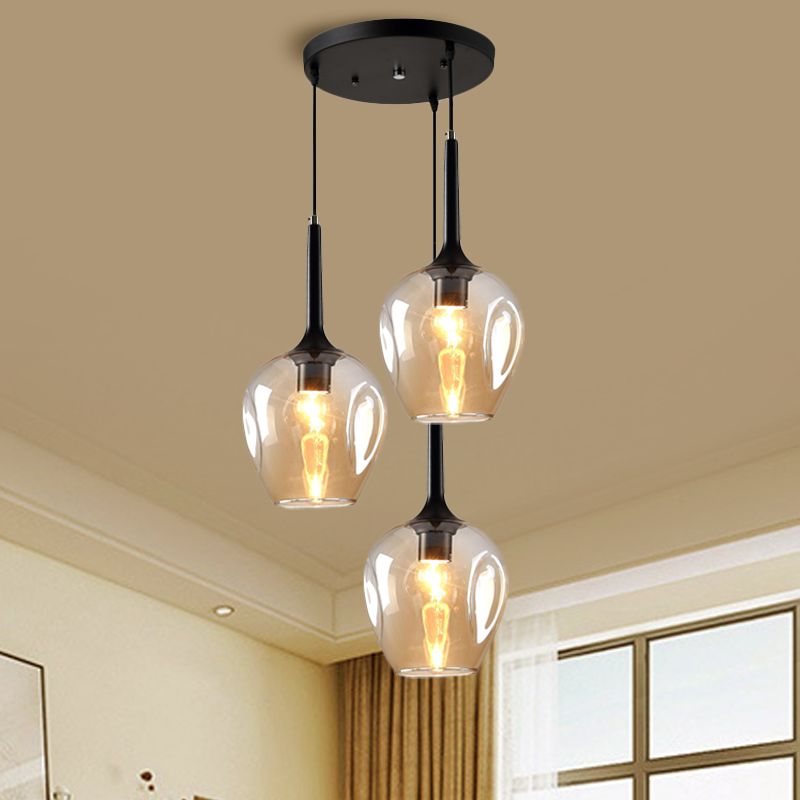 Valentina Moderne Design LED Hanglamp Glas Slaapkamer Woonkamer