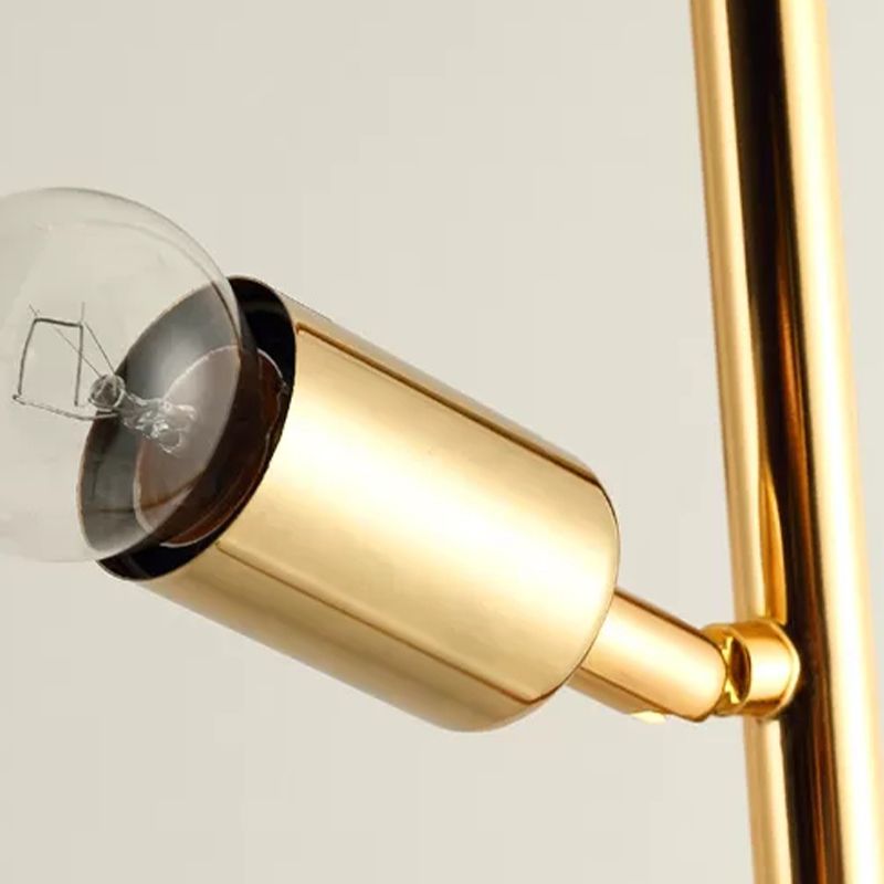 Eryn Moderne Cilinder Vloerlamp, Zwart/Wit, Metaal/Stof, Slaapkamer