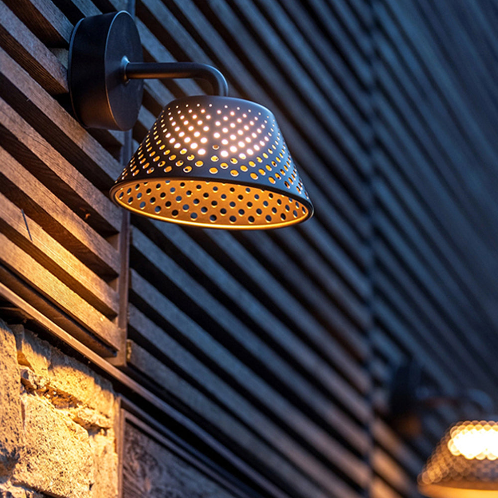 Carins Industrieel Hol LED Buitenlamp Karwei Zwart Metaal Tuin