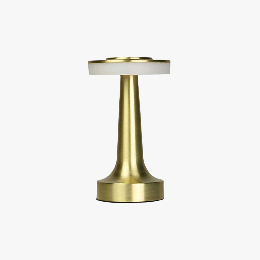 Salgado Ronde LED Tafellamp Goud Zilver Metaal Acryl Zilver Eetkamer