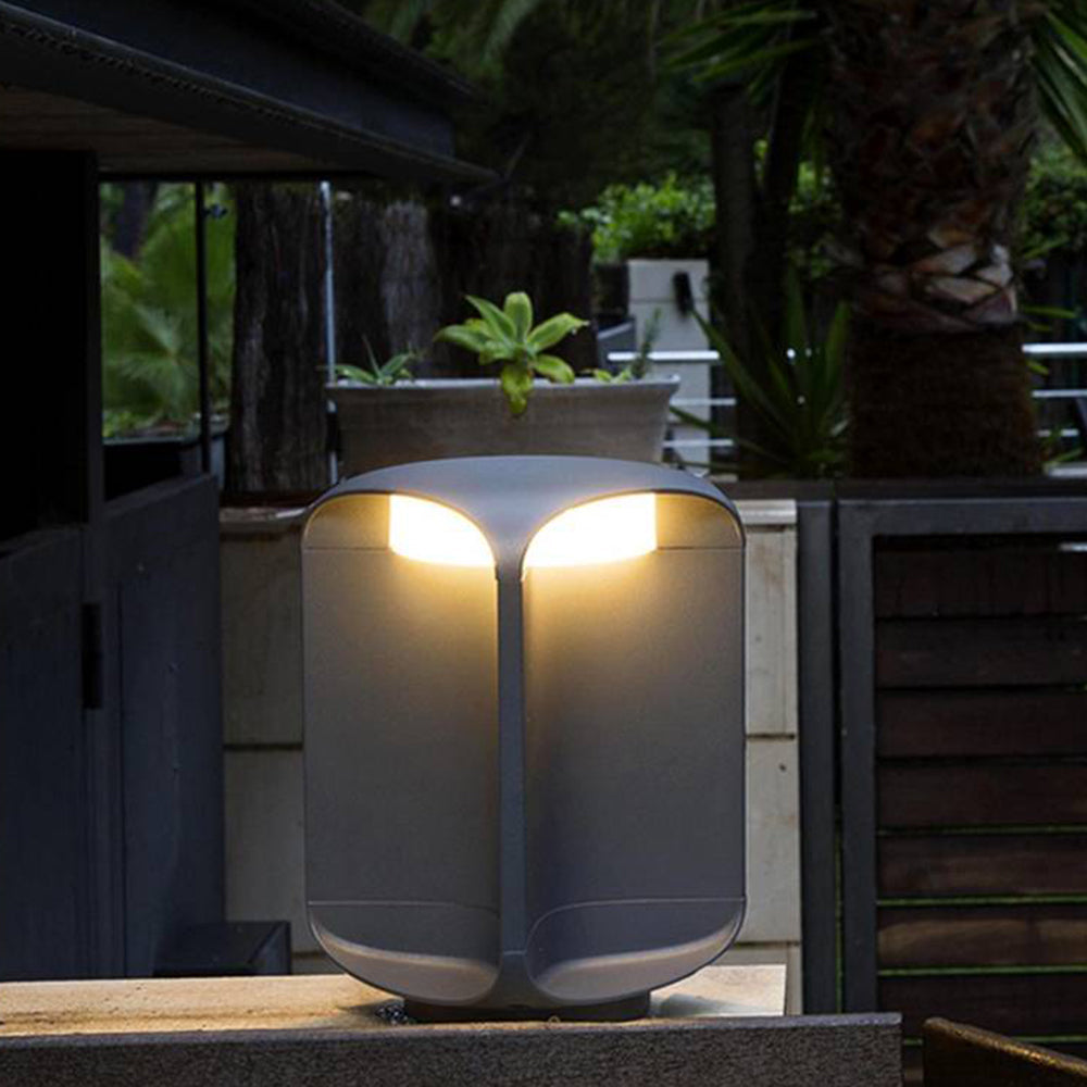 Pena Moderne Design LED Buitenlamp Zwart Metaal Glas Buiten