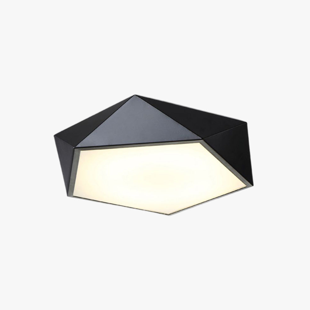 Quinn Moderne LED Plafondlamp Zwart Wit Metaal Slaapkamer Woonkamer