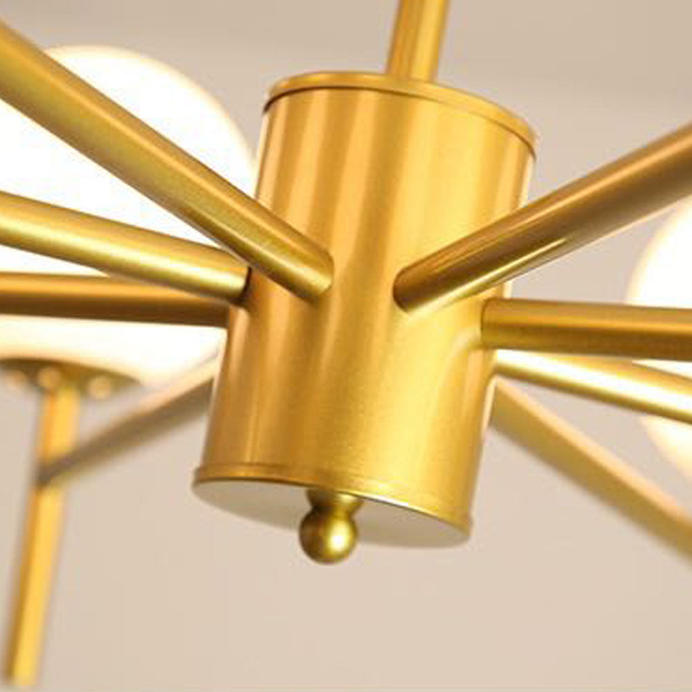 Alessio Moderne Globe LED Hanglamp Bubble Van Metaal/Glas Woonkamer