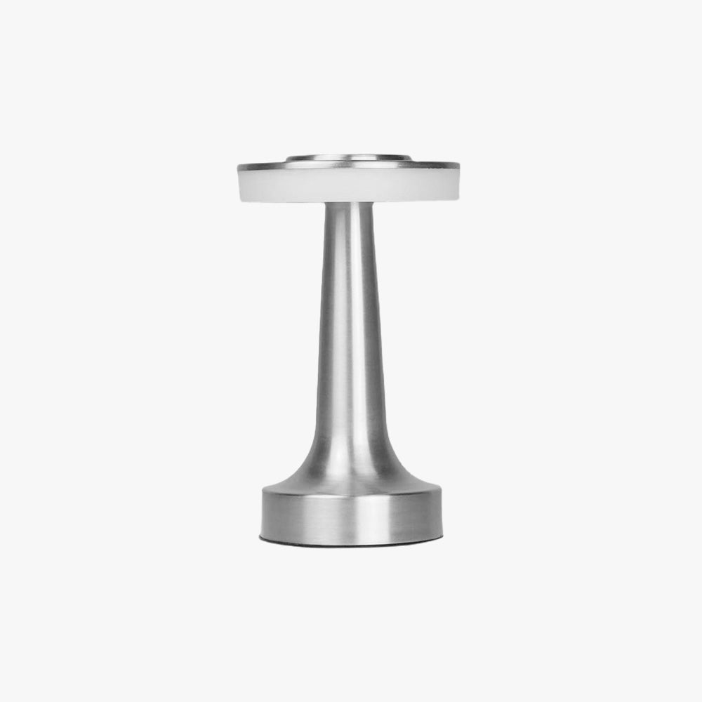 Salgado Ronde LED Tafellamp Goud Zilver Metaal Acryl Zilver Eetkamer