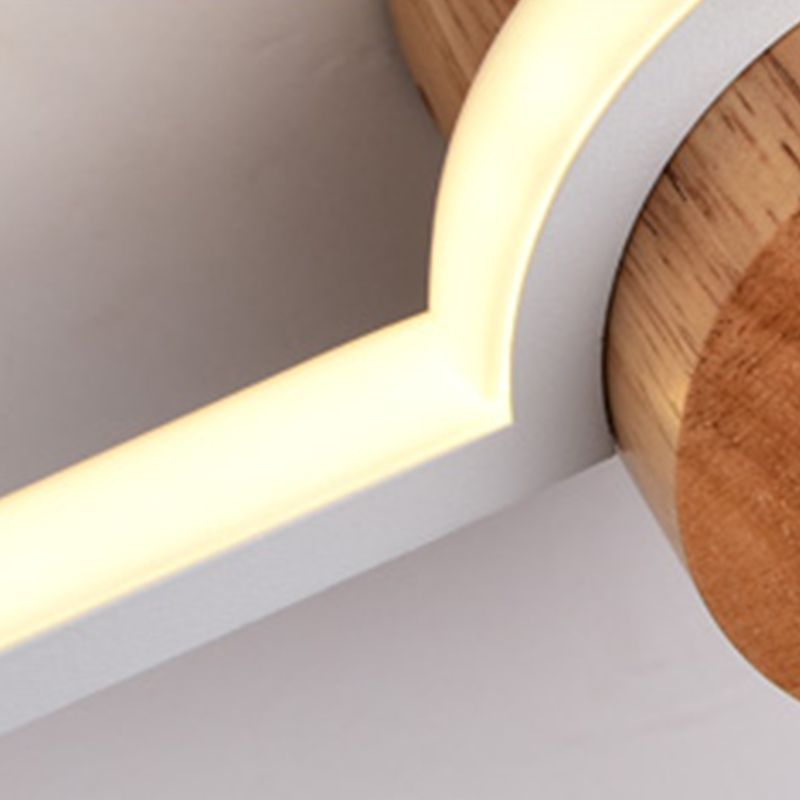 Edge Nordic Lineaire Wandlamp Goud Hout/Metaal/Acryl Badkamer