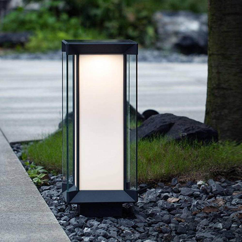 Orr Moderne Buitenlamp Zonne Metaal/Glas Zwart Tuin/Stoeprand/Balkon