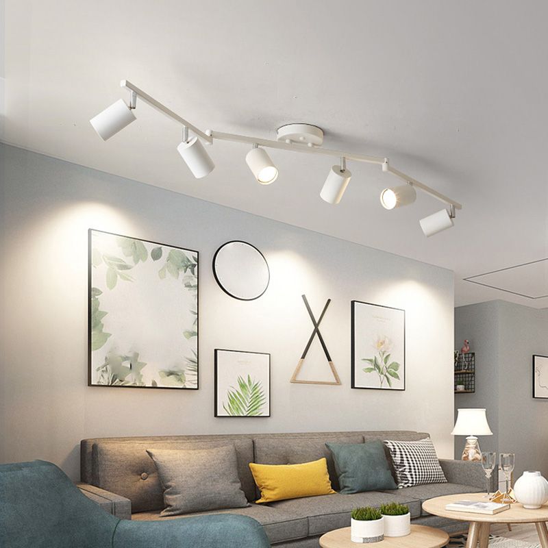 Freja Modern Design LED Spotlight Zwart/Wit Metaal Woonkamer